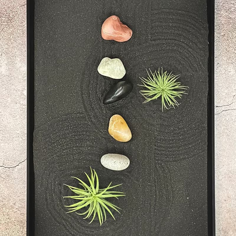 枯山水禪繞畫 / 彩虹奇石 /招財 / 開運 / 擺飾