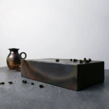 方磚壺承無孔 新彩燒 柴燒陶藝 手作作品 茶盤 | 陳威恩作品