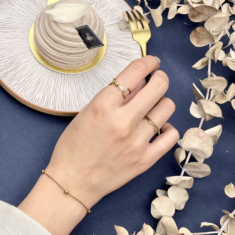 老林雜貨 | 小銅珠手鍊