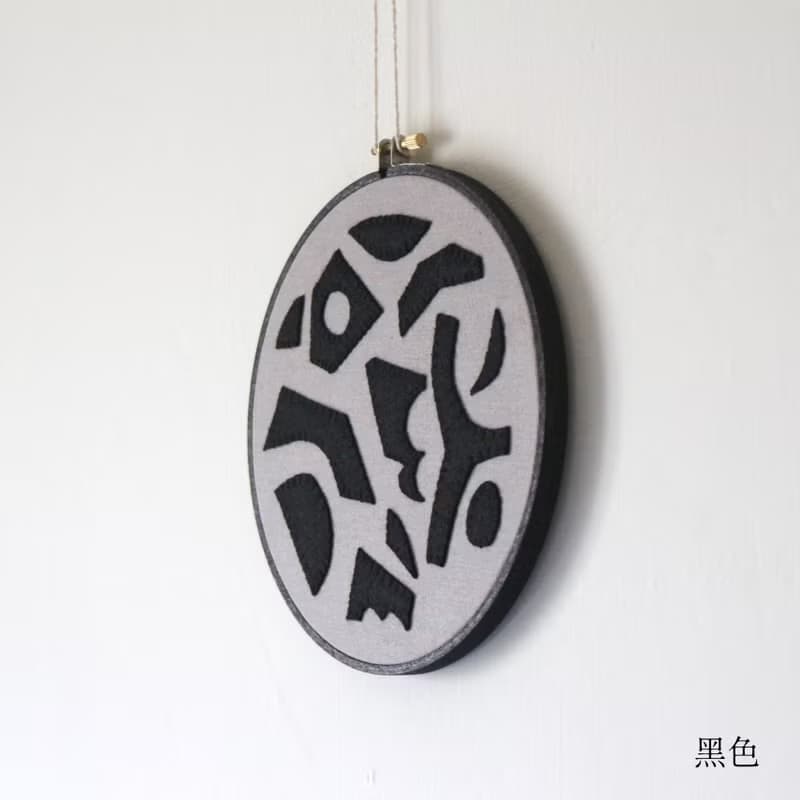 【獨家刺繡用具】 復古色圓形木質繡框