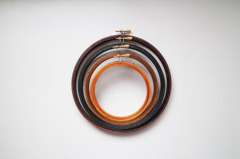 【獨家刺繡用具】 復古色圓形木質繡框