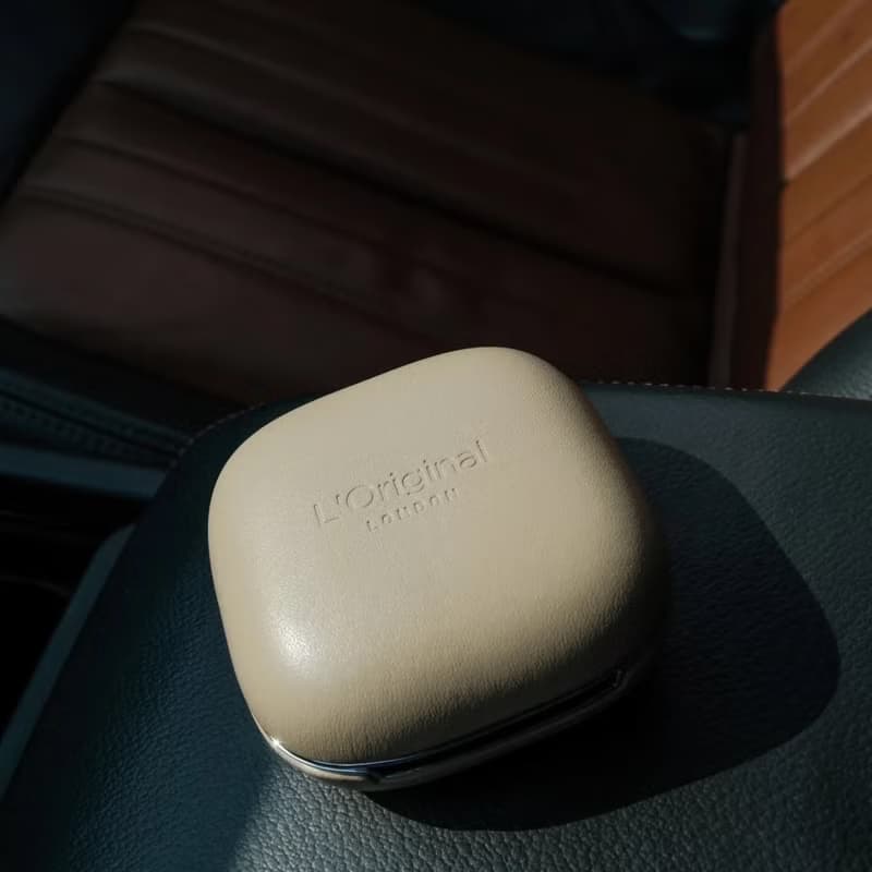 英國L'Original頂級牛皮車用香氛機禮盒-柔光棕【官方總代理】
