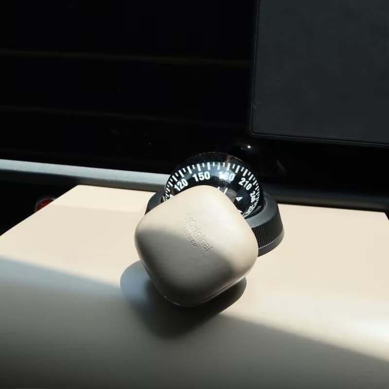 英國L'Original頂級牛皮車用香氛機禮盒-柔光棕【官方總代理】