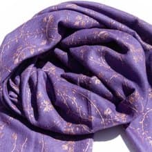 喀什米爾Cashmere/羊絨圍巾/純羊毛圍巾披巾/戒指絨披肩-刺繡花朵