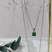 實驗室培育祖母綠項鍊