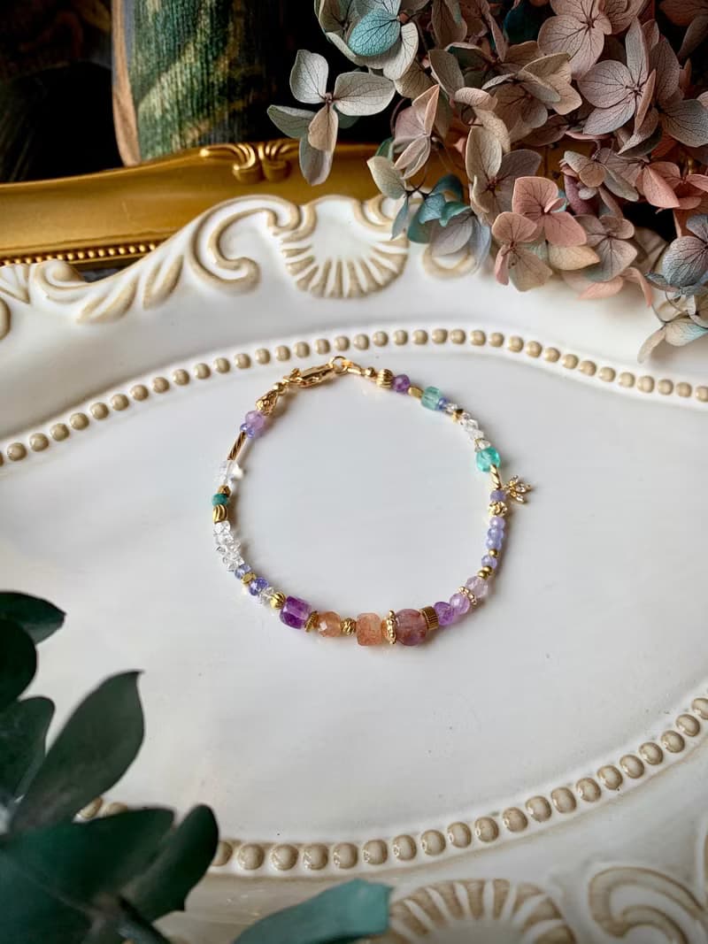 -莊園秘境- 天然水晶手鍊 / 黃銅手鍊