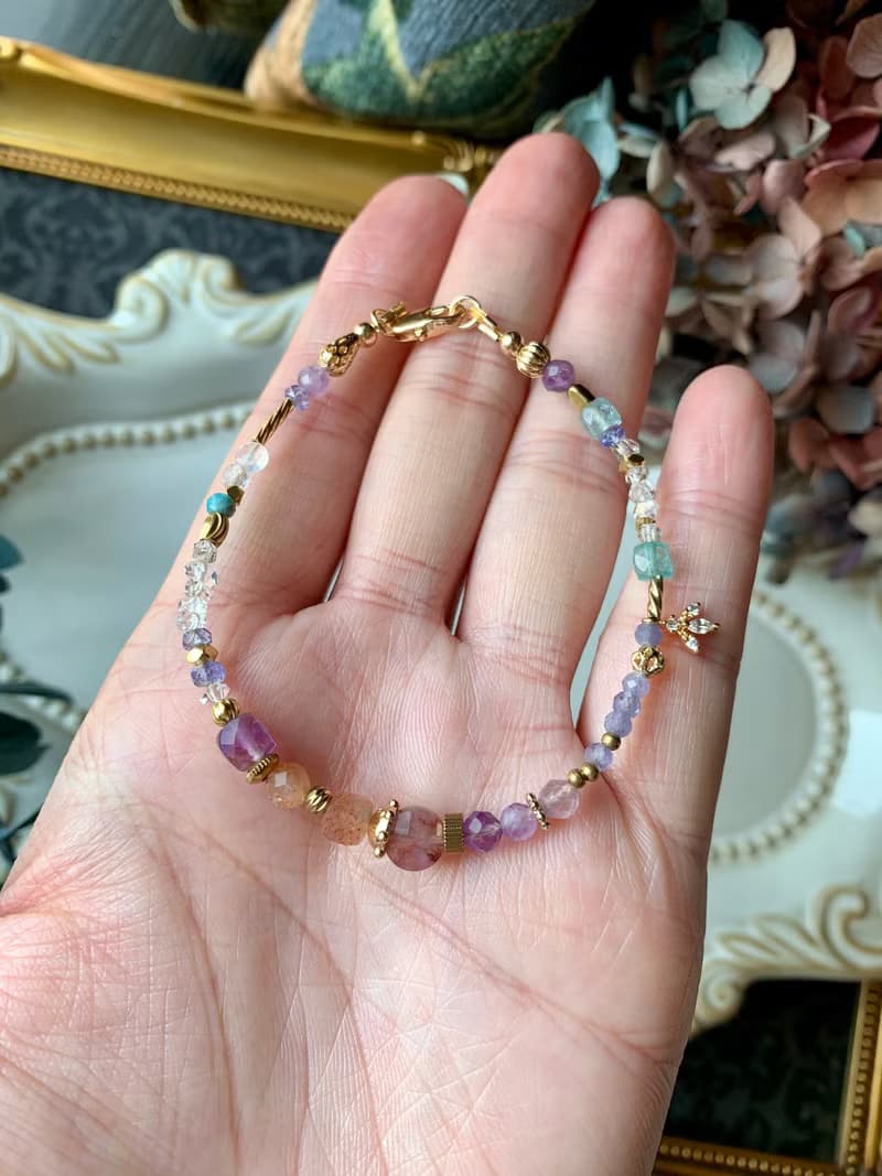 -莊園秘境- 天然水晶手鍊 / 黃銅手鍊