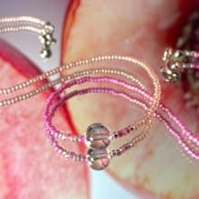 Fruit & Vegetable Collection - 012 Peach Crystal Necklace