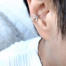 MIH 金工首飾 | 旅途 飛機 純銀耳骨夾 airplane silver earcuff