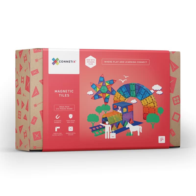 澳洲Connetix彩虹磁力積木-超級豪華組(212pc) 幼兒玩具 玩具