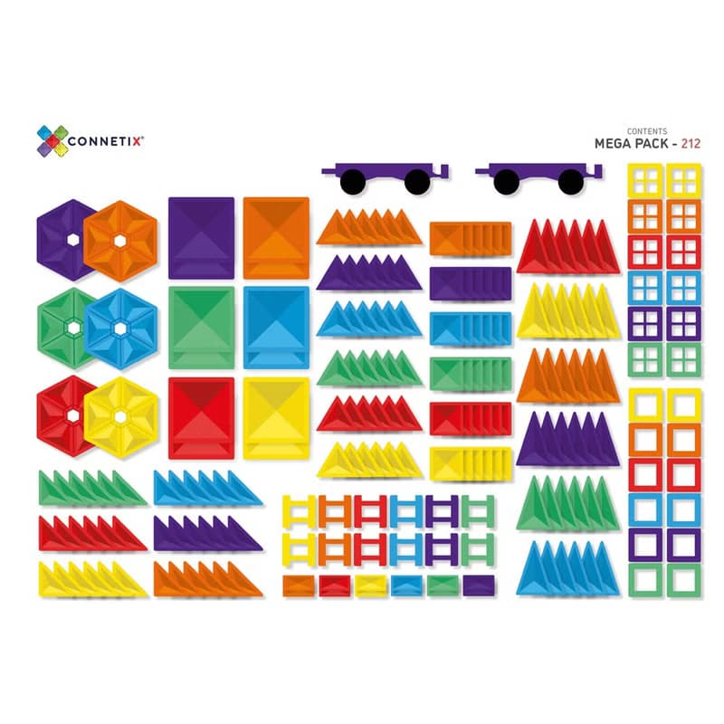 澳洲Connetix彩虹磁力積木-超級豪華組(212pc) 幼兒玩具 玩具