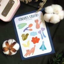 森林派對 和紙貼紙 手帳 文具 筆電 行李箱 水壺