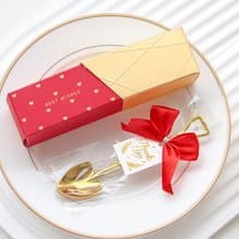 時尚閃金包裝 金鏟子單支入 甜品金湯匙 緊產子 婚禮小物