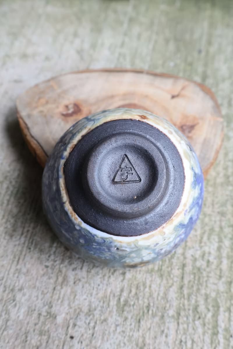 流動釉志野金點杯-主人杯-余華宇老師手作-容量約90ml