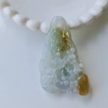 冰膠晴水帶黃翡一路有你 |天然緬甸玉A貨翡翠