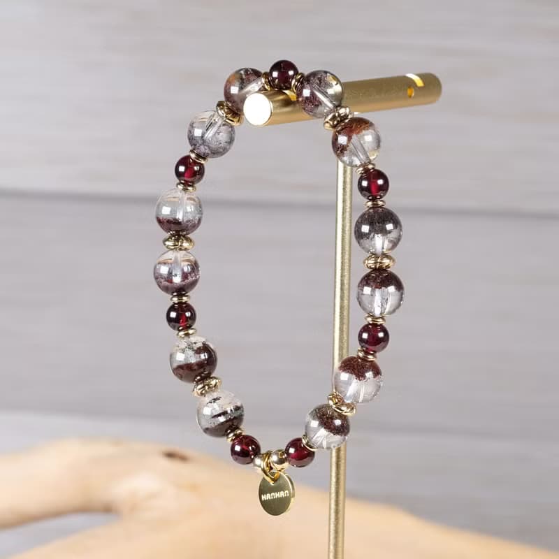 紅幽靈 石榴石 手鍊 天然礦石水晶