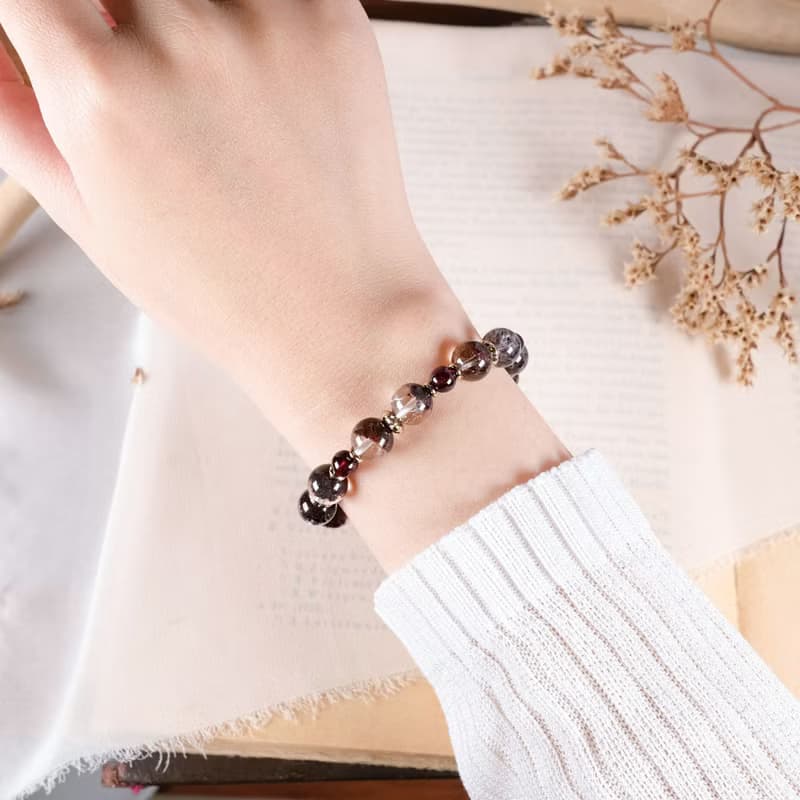 紅幽靈 石榴石 手鍊 天然礦石水晶