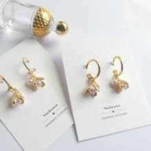 14K/耳飾-含苞待放