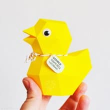 DIY Paper Duck, 3D Papercraft Printable PDF