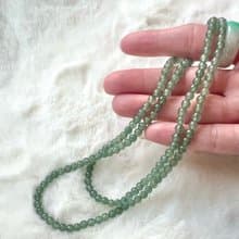 天然A貨冰透翡翠米珠多圈手串項鍊/收藏/送禮/結緣價