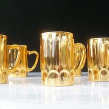 【老時光 OLD-TIME】早期二手台灣製精緻玻璃咖啡小杯(6個一組價)