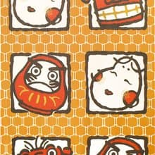 【預訂】日本製 達磨緣起物長門簾