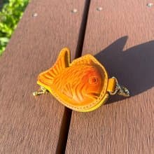 皮革鯛魚燒造型零錢包
