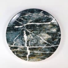 】大理石紋骨瓷盤  夏-鑠玉流金
