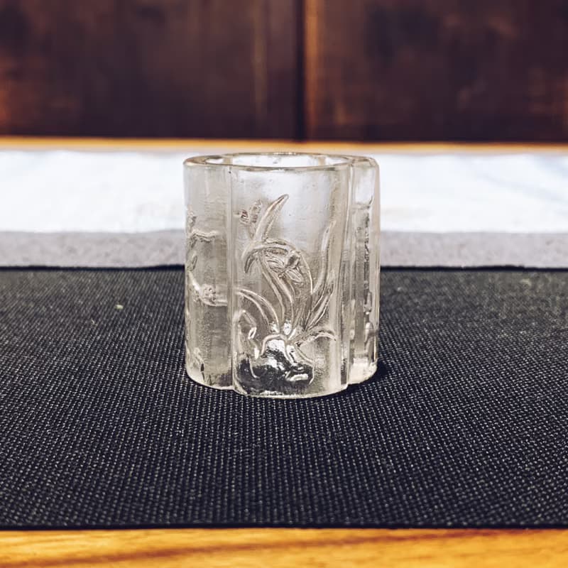 琉璃 四君子 蓋置