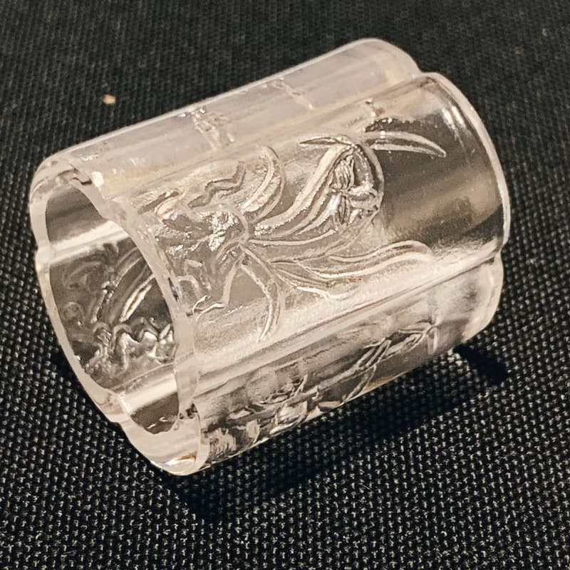 琉璃 四君子 蓋置