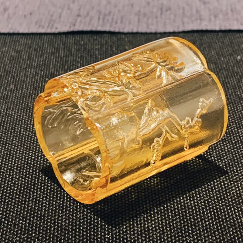 琉璃 四君子 蓋置