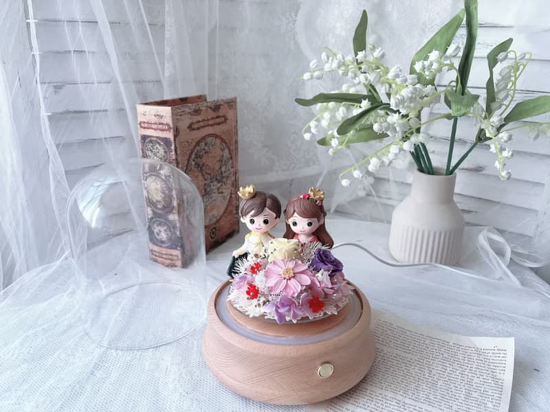 藍芯花藝 旋轉花盅藍芽音響 情人節 生日 母親節 網美 禮物 婚禮
