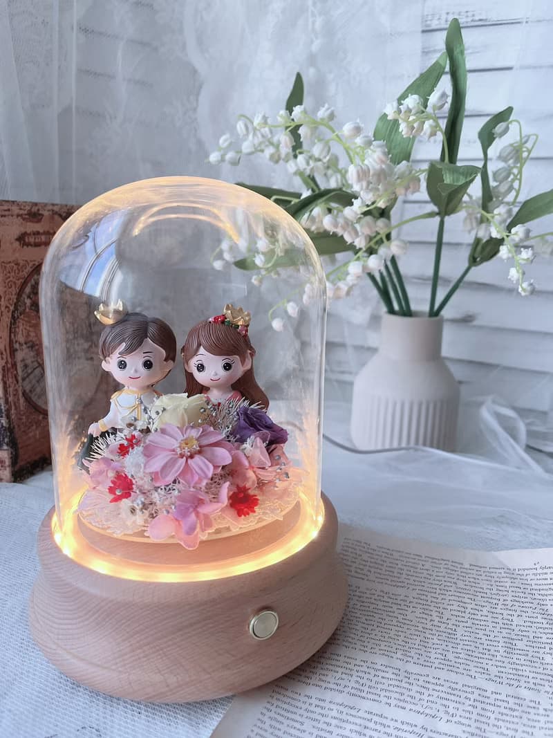 藍芯花藝 旋轉花盅藍芽音響 情人節 生日 母親節 網美 禮物 婚禮