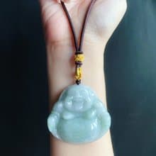 稀有 大彌勒佛 天然緬甸玉 翡翠佛公 彌勒佛 項鍊 禮物 長輩禮