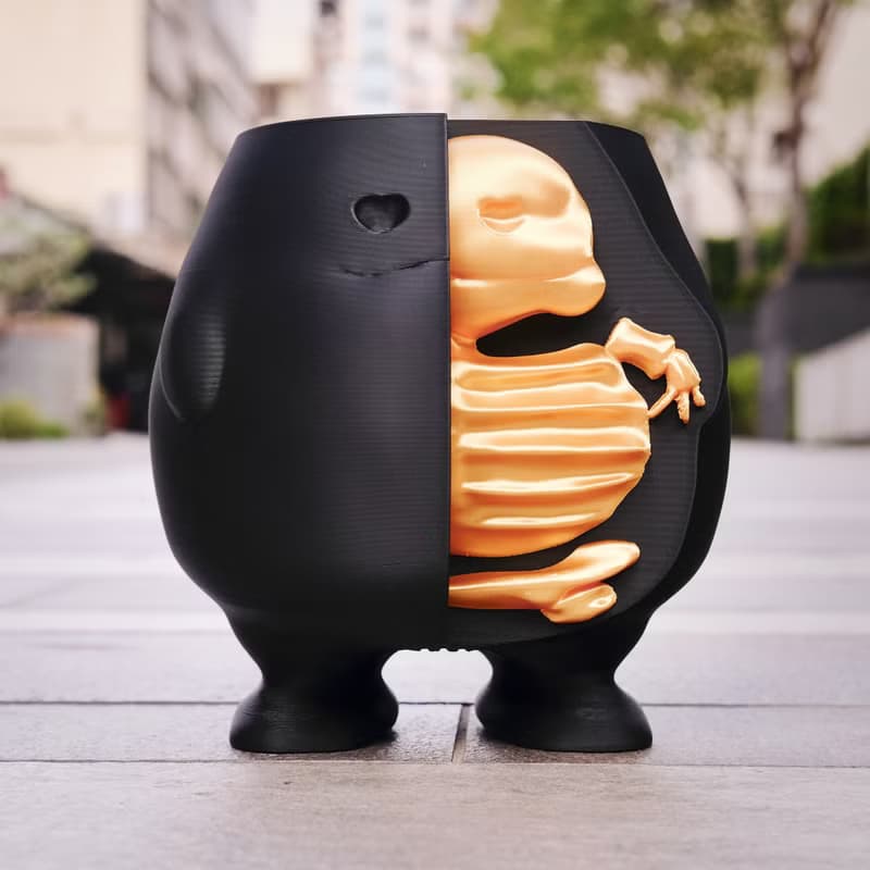 【半剖肥蛋】植物盆器 3d列印盆器 原創設計 塊根盆 多肉盆 膠盆