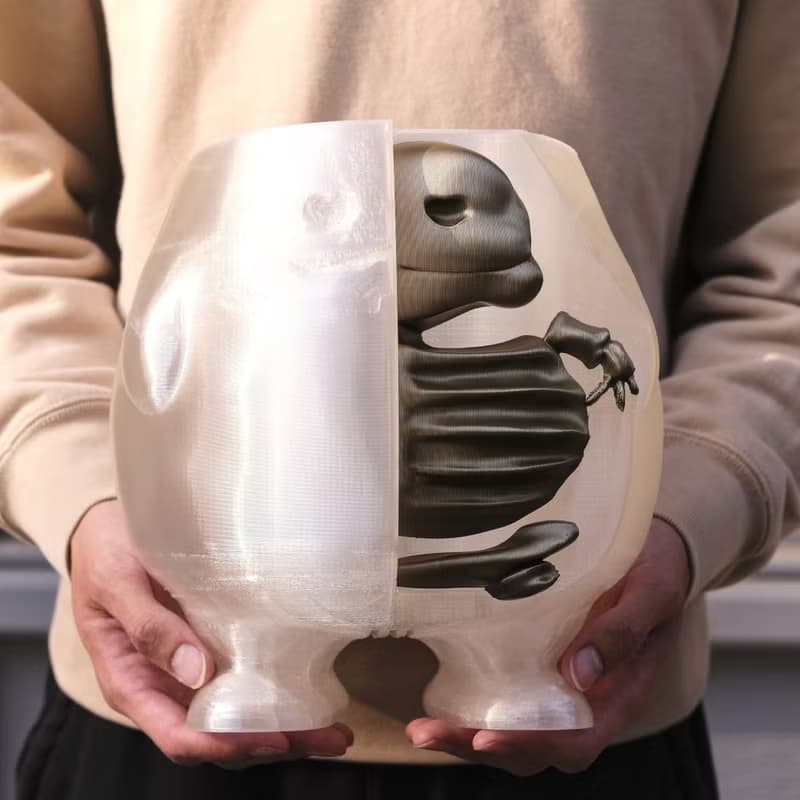 【半剖肥蛋】植物盆器 3d列印盆器 原創設計 塊根盆 多肉盆 膠盆