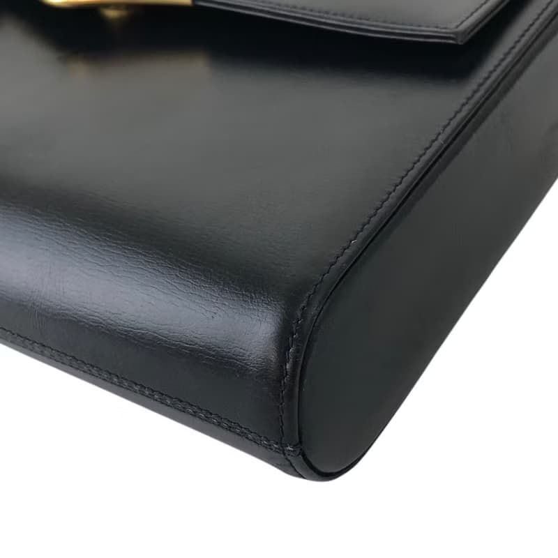 【 日本直送　名牌中古包 】Cartier カルティエ サファイアライン クラッチバッグ ネイビー レザー vintage ヴィンテージ オールド rtrwm3
