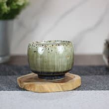【母親節禮物】100ml 天目釉 柴燒茶杯 鶯歌名家葉敏祥手工作品