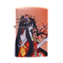 【ZIPPO官方旗艦店】動漫設計-艷麗藝妓防風打火機 Z1-034