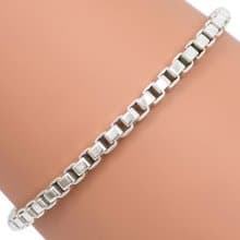 【日本直送】ティファニー TIFFANY&Co. ベネチアン ブレスレット シルバー925 約15.2g レディース【中古】