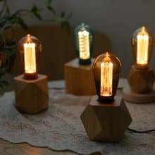 【聖誕禮物】Mirage達文西夜燈 | 六角木質燈座 | 喜光LED