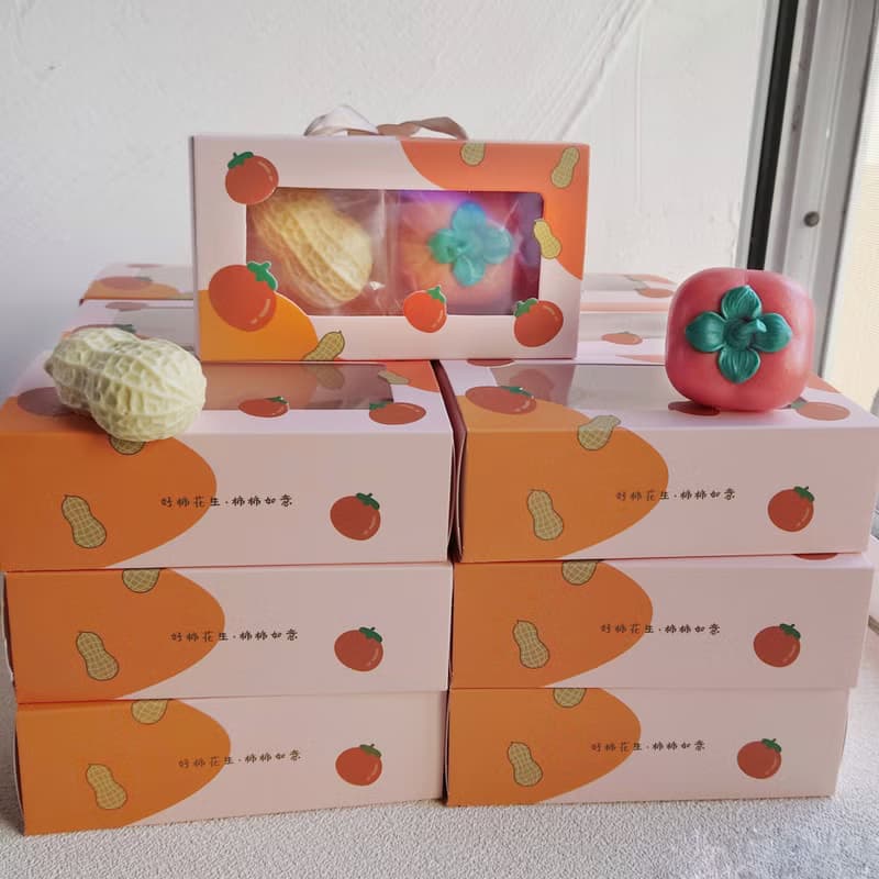 好柿花生好柿手工皂水果皂禮盒