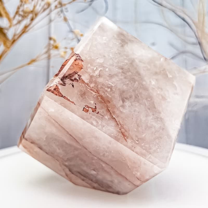 【紅膠花魔方擺件】風水擺件 招貴人 辦公室小物
