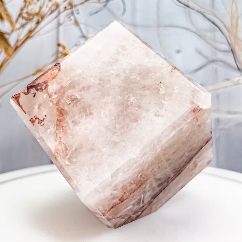 【紅膠花魔方擺件】風水擺件 招貴人 辦公室小物