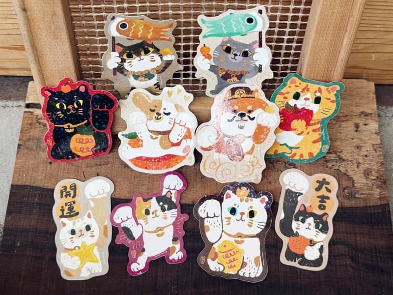 2026_十款閃亮亮防水貼紙全套優惠組合 _好日吉制物所