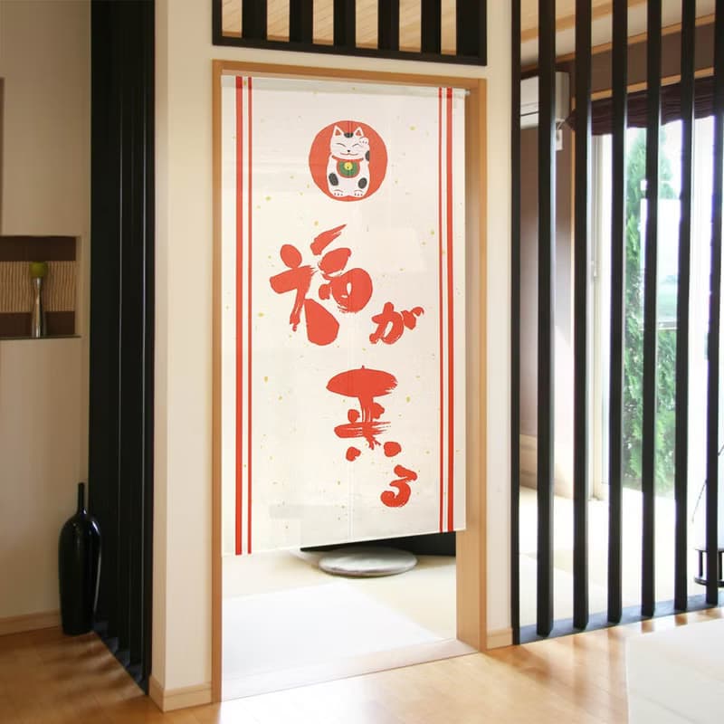 【預訂】日本製 福來招財貓門簾
