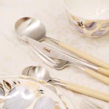 葡萄牙Cutipol GOA系列奶茶柄主餐四件組(刀叉匙咖啡匙)