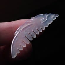 玻璃種翡翠鳳凰玉梳 | 天然緬甸玉A貨翡翠 |  送禮