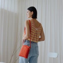 真皮菱格斜背包 |側背包 |訂製款 |【快速出貨】【禮物包裝】