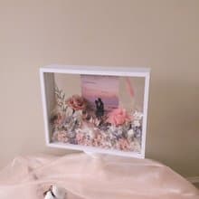 逗留-粉 永生花 不凋花  可放入相片相框 情人節DIY禮盒 聖誕禮物